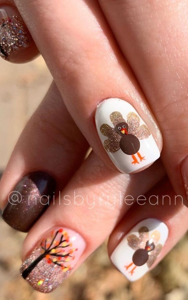 thanksgiving nail designs Niche Utama 2 Turkey Nails for Thanksgiving Day