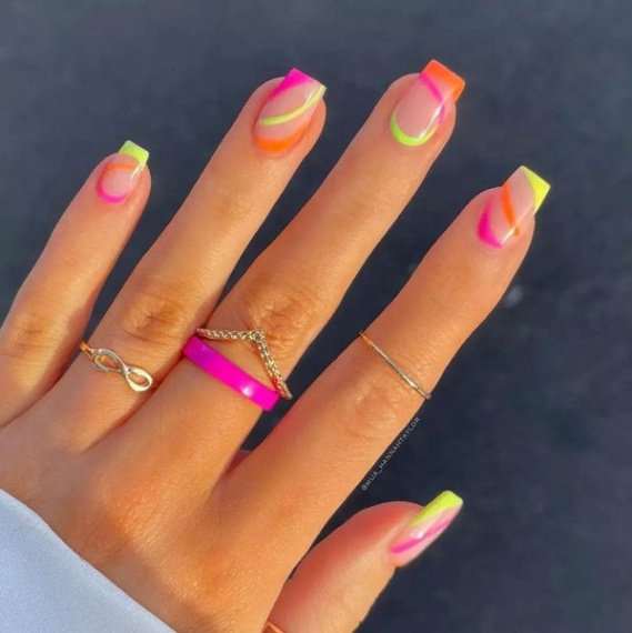 Backdate 1  Bright Summer Nail Designs To Try In  – Maniology