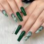 Backdate 3 + Trendy Ways To Wear Green Nail Designs : Emerald Green