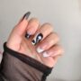 Backdate 4 Pcs Black White Gel Nail Polish Kit