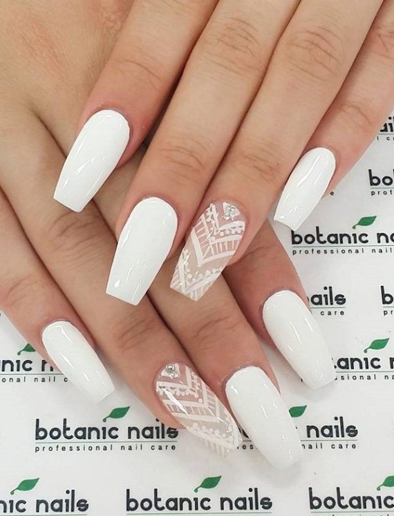 Backdate 5  White Nail Art Ideas  Art And Design