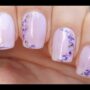 Niche Utama 1 Easy Nail Art #  Elegant Lavender Nails  DIY Pastel Nail Design