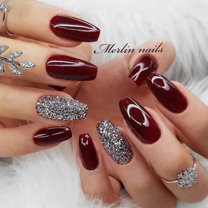 Maroon Nail Designs