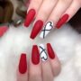 Niche Utama 2  Cute Red And White Nail Art For Valentine’s Day – Inspired Beauty