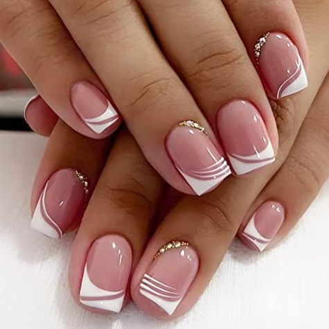 Acrylic French Tip Nail Designs