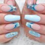 Niche Utama 2  Hottest & Cute Summer Nail Designs : Glitter Blue & Blue Gel Nails