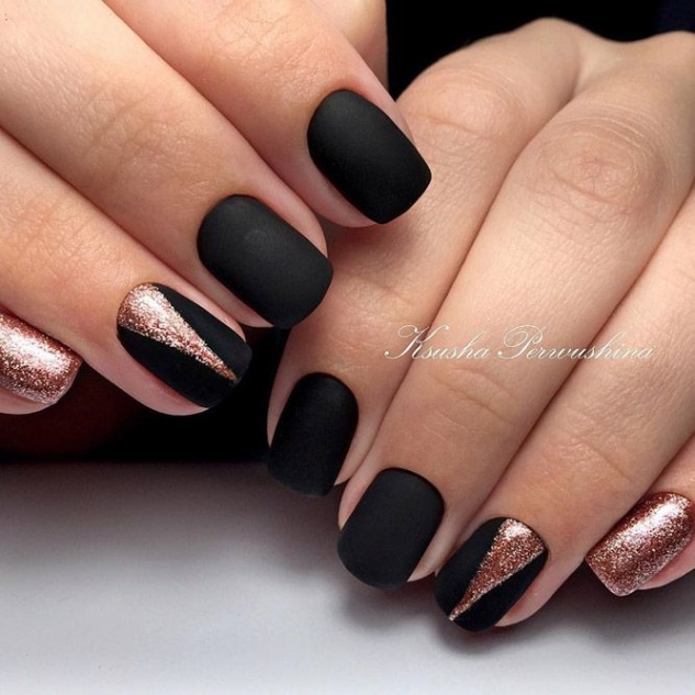 Niche Utama 2  Matte Black Nails Designs That Will Make You Thrilled