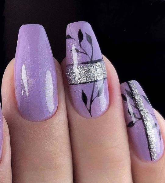 Purple Nails Design