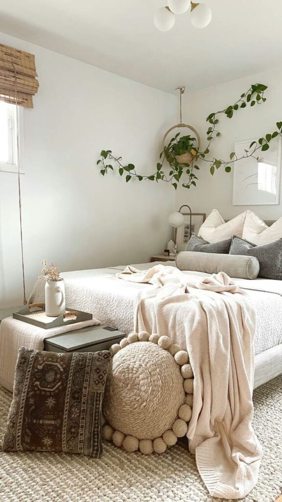 boho minimalist bedroom