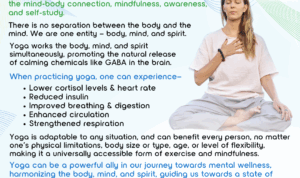 Benefits of yoga for physical and Mental health