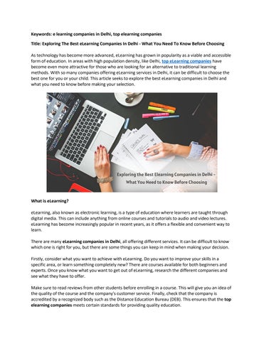 Choosing the right Online course to improve your skills Choosing the right Online course to improve your skills